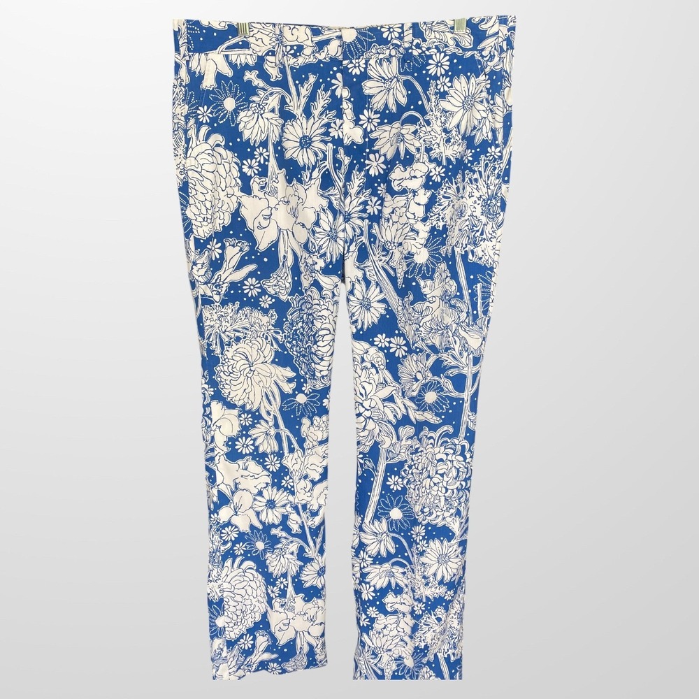 Lilly Pulitzer Men's Stuff  Palm Beach Vintage 38X34 Pants Slacks Blue White